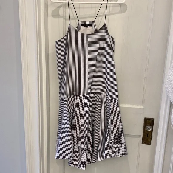 green emerald velvet dress Tibi Eco Poplin Strappy Dress Eggplant